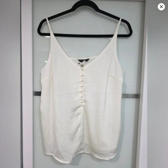 NWT Banana Republic Elegant White Women's Top Tank - Picture 2 of 13